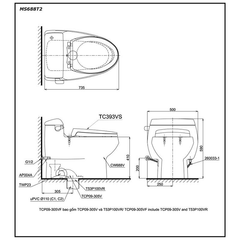 Bàn cầu TOTO MS688T2 nắp đóng êm TC393VS