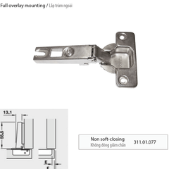 Bản lề bật Häfele Trùm ngoài 311.01.077