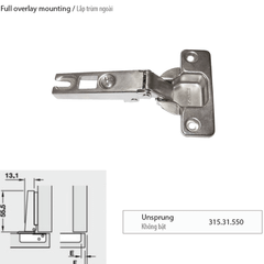 Bản lề Häfele Trùm ngoài 315.31.550