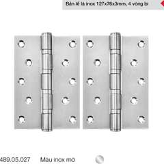 Bản lề lá 4BB 127x76x3mm Häfele DIY 489.05.027