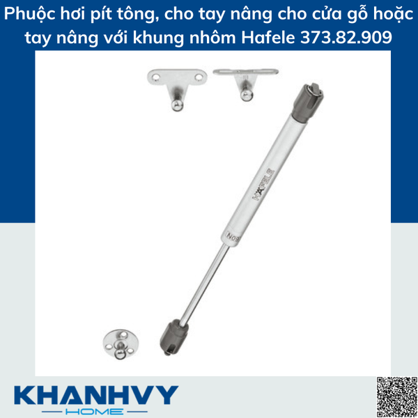 Phuộc hơi pít tông, cho tay nâng cho cửa gỗ hoặc tay nâng với khung nhôm Hafele 373.82.909
