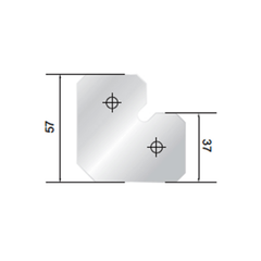Bas nối gốc Hafele 563.37.299