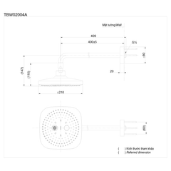 Bát sen gắn tường TOTO TBW02004A