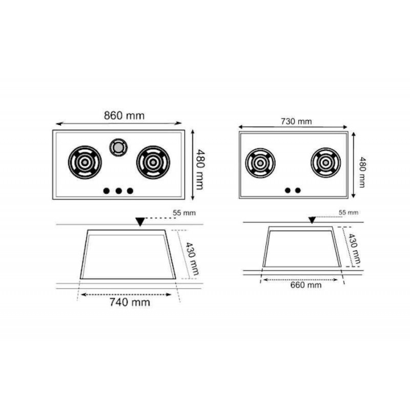 Bếp ga Teka GK Lux 73 2G AI AL 40232003