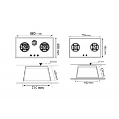 Bếp ga Teka GK Lux 73 2G AI AL 40232003