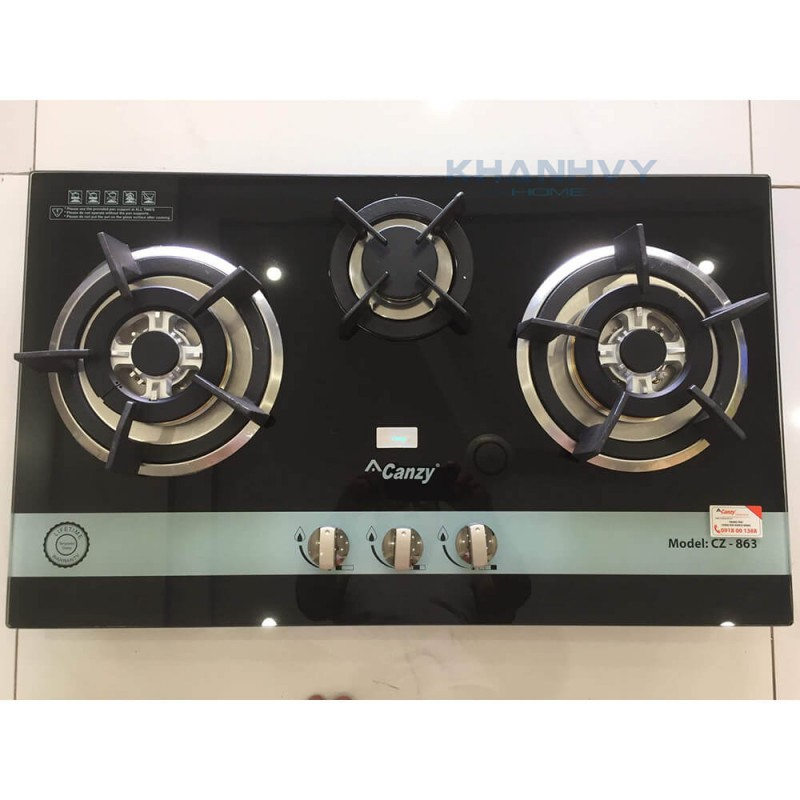Bếp gas âm 3 lò CANZY CZ-863