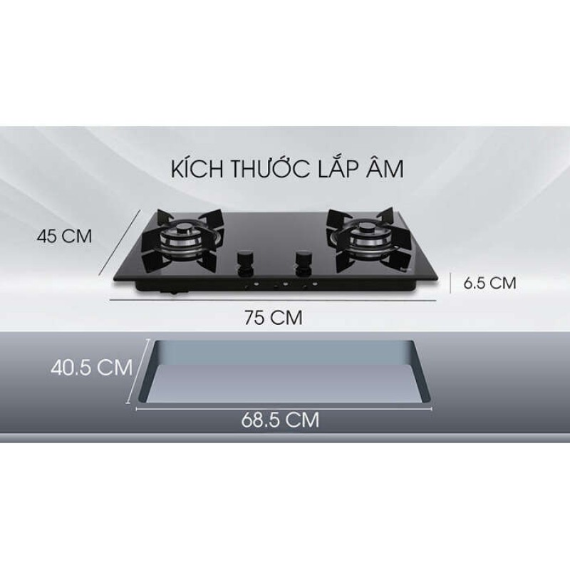 Bếp gas âm Teka GT LUX 75 2G AI AL 2TR 40240120