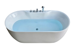 Bồn tắm Maamo MA-2456 SV Ovan trứng thành mỏng gắn sen vòi