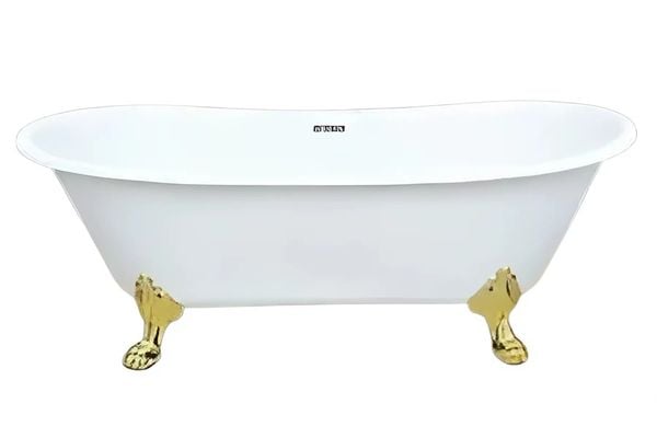 Bồn tắm Maamo MA-2702 PL chân bằng nhựa( vàng, bạc)