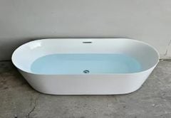 Bồn tắm Maamo MA-240515 ovan cạnh thẳng thành mỏng