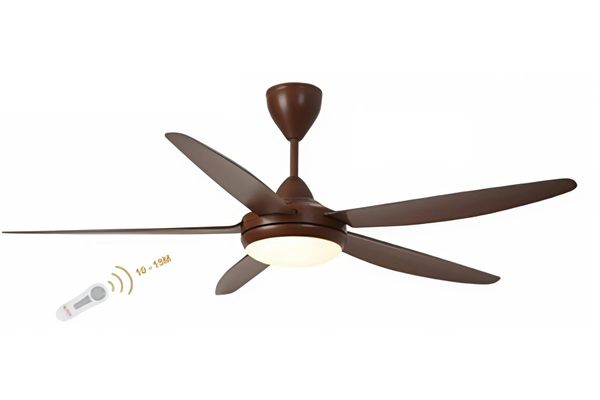 Quạt trần Asia Lighting QT07-G-02 5 cánh màu gỗ tự nhiên