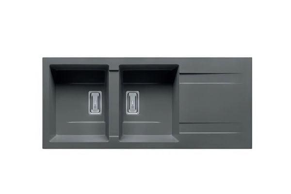 Chậu rửa chén KARTESIO 2B 1D IRON GREY 070055111