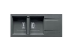 Chậu rửa chén KARTESIO 2B 1D IRON GREY 070055111