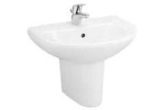 Chậu lavabo Cotto C014/C420 treo tường chân lửng