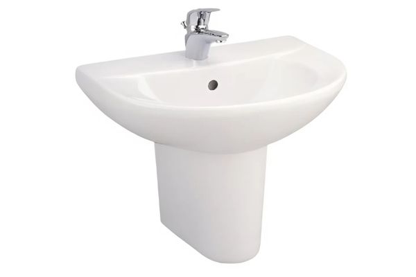Chậu lavabo Cotto C014/C4201 treo tường chân lửng
