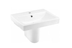 Chậu lavabo Cotto C0156/C420 treo tường chân lửng