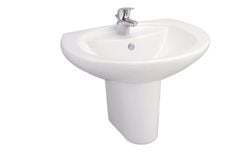 Chậu lavabo Cotto C0107/C4201 treo tường chân ngắn