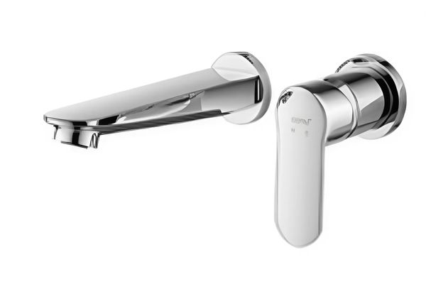Vòi lavabo CT2407A nóng lạnh gắn tường