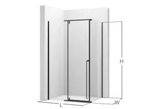 Vách tắm kính cửa mở Jomoo M6A1810
