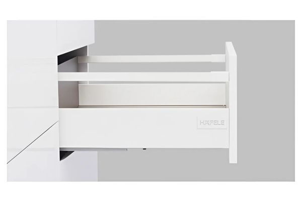 Ray hộp Hafele 552.55.718 AltoS 80mm với thanh vuông (trắng)
