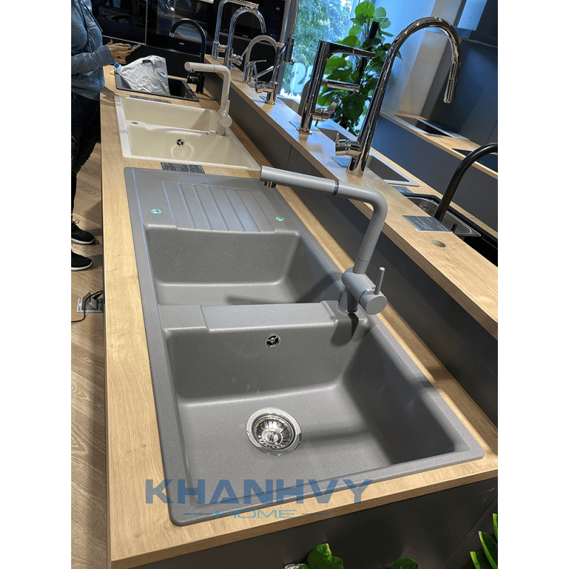 Chậu đá Blanco Blancozia 8S - MÀU XÁM 565.76.959