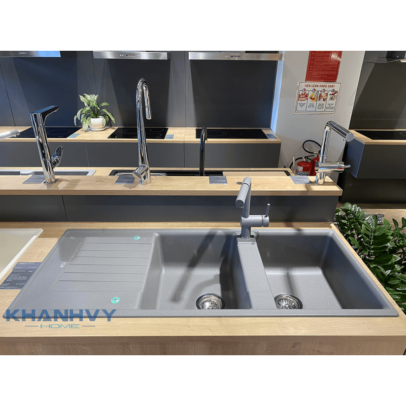Chậu đá Blanco Blancozia 8S - MÀU XÁM 565.76.959