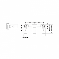 Bộ âm cho Bộ trộn âm 1 đường nước Hansgrohe 589.29.308