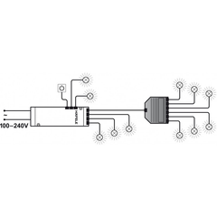 Bộ Chia 6 Đèn Hệ 12V Hafele 833.74.798