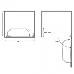 Bộ Kệ Đựng Thực Phẩm 500mm Hafele 545.02.231