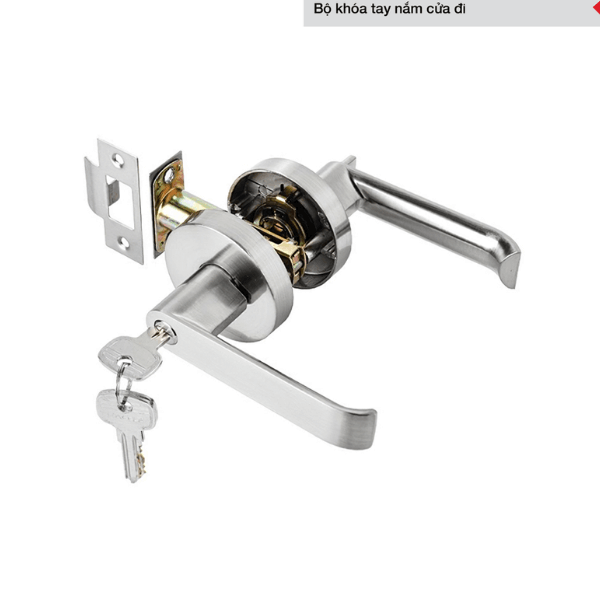 Bộ khóa tay nắm cửa đi DIY Hafele 499.63.970