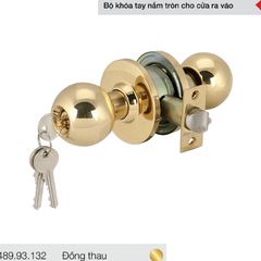 Bộ khóa tay nắm tròn cho cửa ra vào Hafele 489.93.132