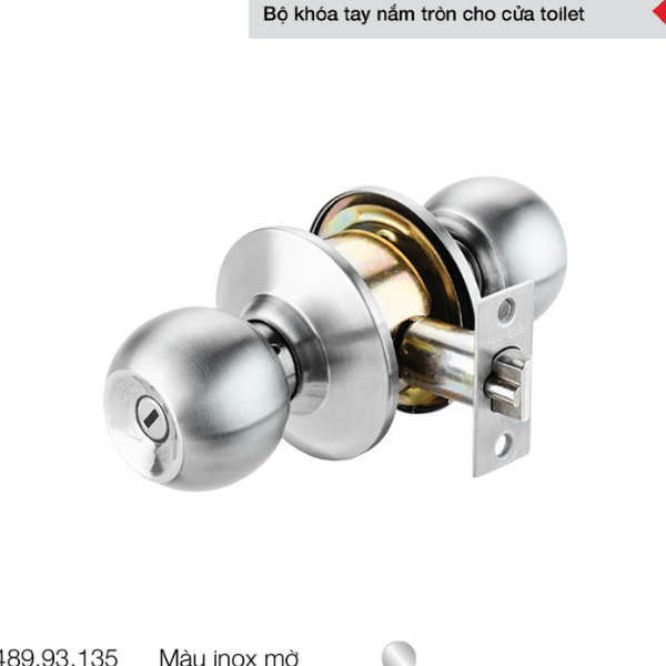 Bộ khóa tay nắm tròn cho cửa toilet Hafele 489.93.135