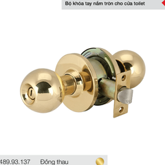 Bộ khóa tay nắm tròn cho cửa toilet Hafele 489.93.137