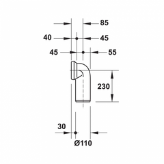 Bộ nối chuyển đổi đường xả đa năng Duravit 588.45.983