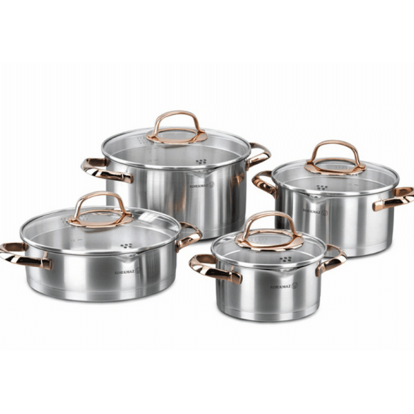 Bộ nồi Inox Korkmaz Rosanna A1040 8món