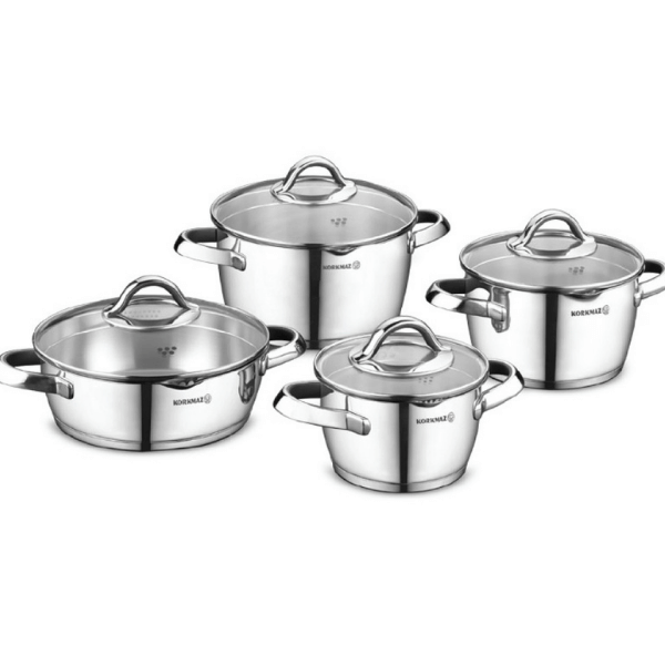 Bộ Nồi Inox Korkmaz Vertex A1973 8 món