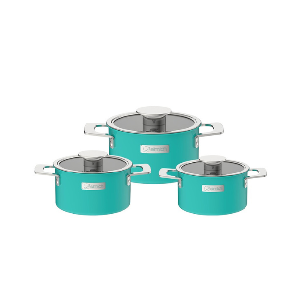 Bộ nồi Inox liền khối Elmich Hera EL-8130