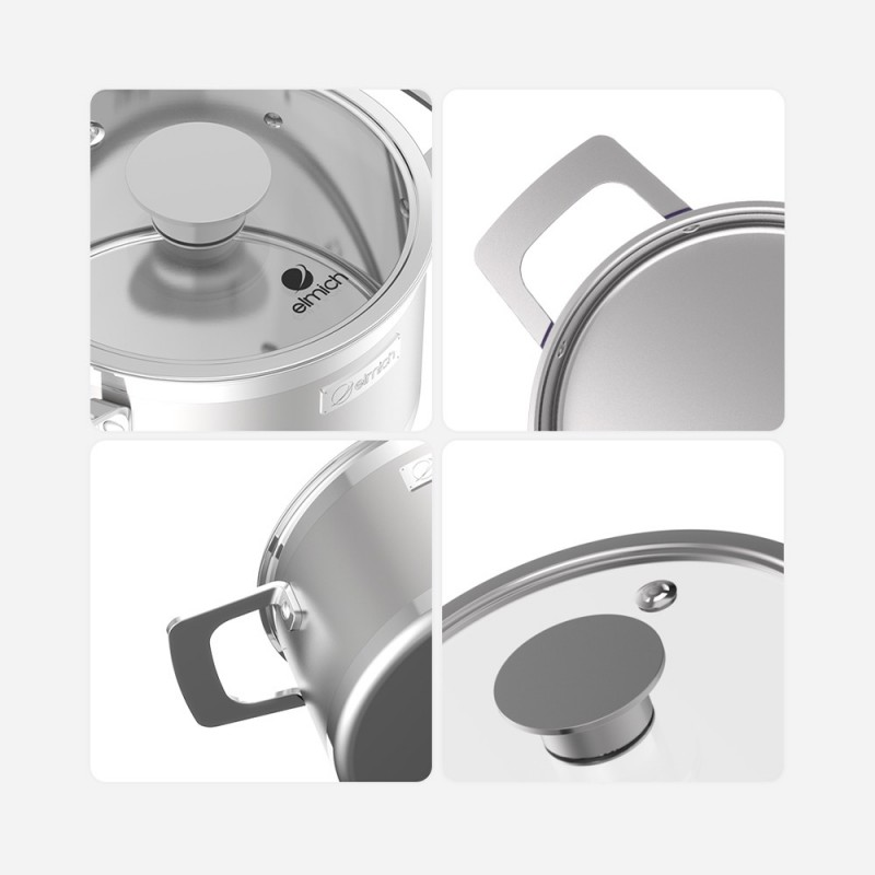 Bộ nồi Inox liền khối Elmich Hera EL-8265