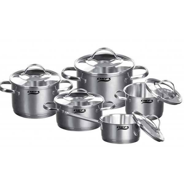 Bộ nồi từ 5 chiếc inox Chef's EH-CW5304