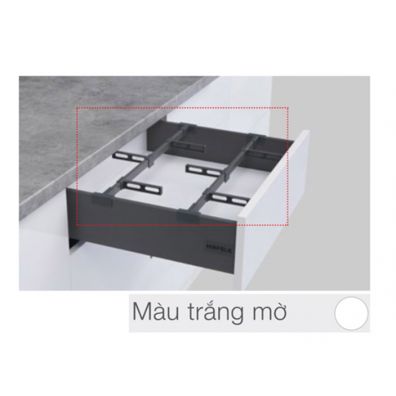 Bộ phụ kiện chia hộc tủ cho ray hộp Hafele 1200mm 552.49.729