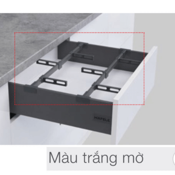 Bộ phụ kiện chia hộc tủ cho ray hộp Hafele 1200mm 552.49.729