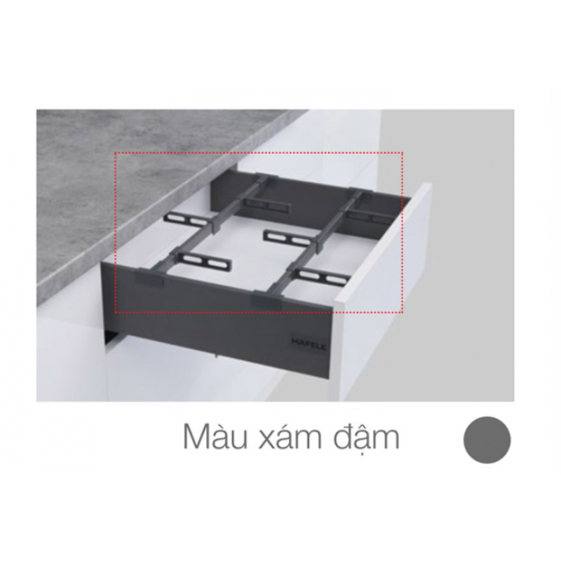 Bộ phụ kiện chia hộc tủ cho ray hộp Hafele 900mm 552.55.315