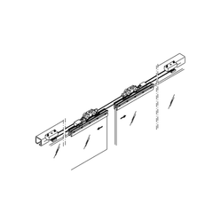 Bộ phụ kiện cho cửa trượt 2 cánh Hafele 941.02.005