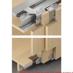 Bộ phụ kiện cửa trượt Hafele cho cửa 4 cánh 70VF A 402.35.008