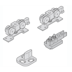 Bộ phụ kiện cửa trượt Häfele Silent 160kg/A 489.40.025