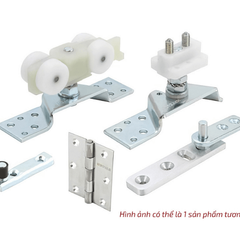 Bộ phụ kiện cửa trượt Hafele xếp 6 cánh 30kg 489.40.021