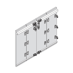 Bộ phụ kiện cửa trượt xếp Hafele 40MF – 409.61.000