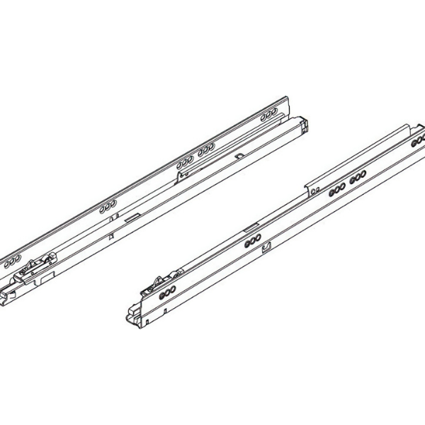 Bộ ray Blum 500mm giảm chấn 579.5001B 9583168