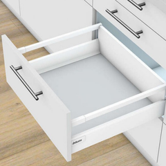 Bộ ray hộp Blum ANTARO X2 30kg màu xám 550.85.265