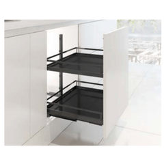 Bộ rổ kéo cho tủ rộng 600mm Hafele 545.11.346 màu đen